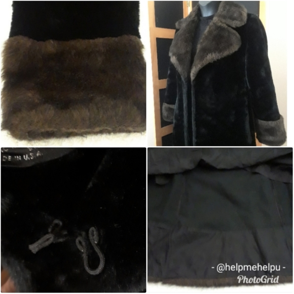 "Donnybrook" 1970's Vintage Faux Fur Coat - Picture 15 of 16